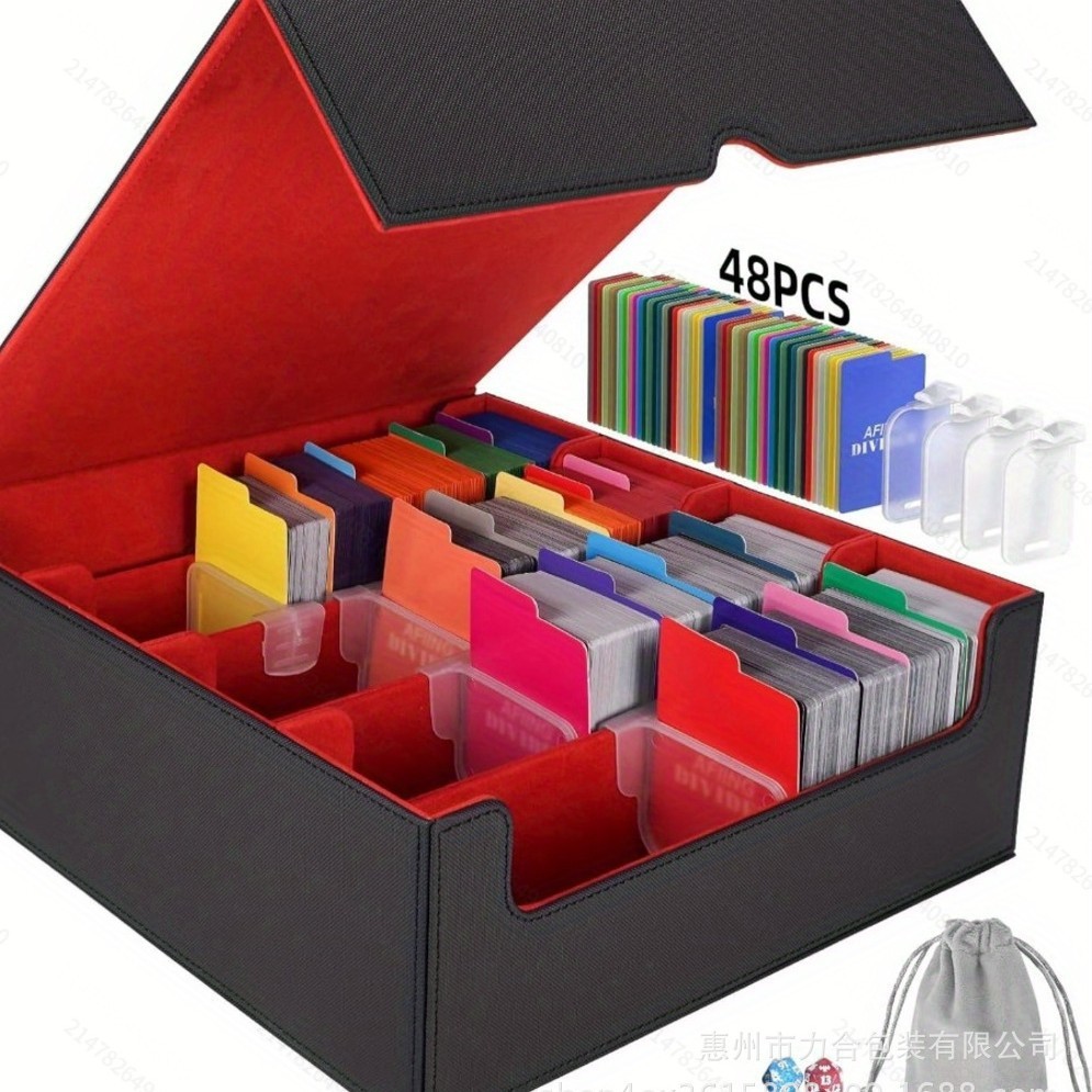 四排3000+pu竖卡牌游戏插盒万智牌游戏王卡夹卡牌大容量现货收纳