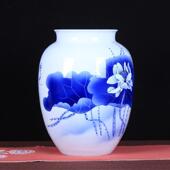 陶瓷花瓶批发大师吴文瀚彩釉下手绘大口冬瓜瓶瑶池清韵收藏