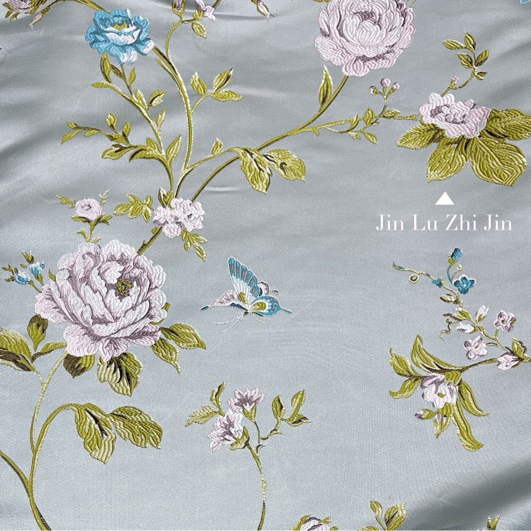 靠垫提花布料3.05米宽红木沙发高精密坐垫抱枕服装窗帘桌旗面料