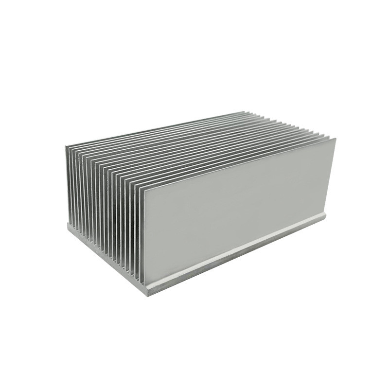 厂家加工大功率高密齿型材散热器144x81.5x55.5mm铝板插片散热片