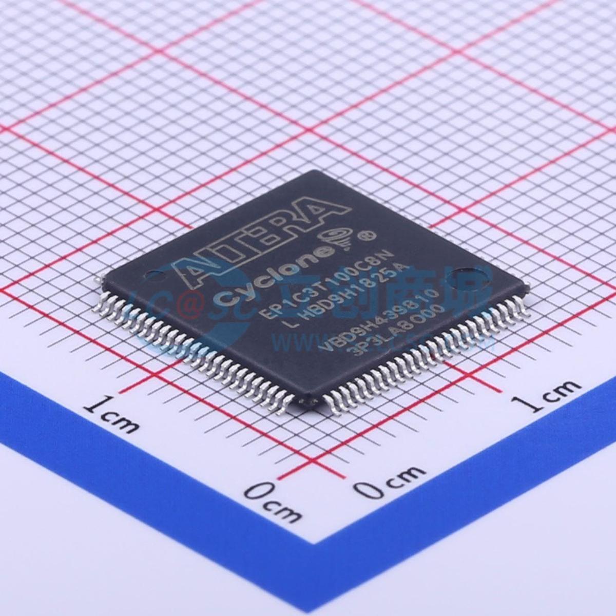 可编程逻辑器件(CPLD/FPGA) EP1C3T100C8N TQFP-100(14x14) 原装