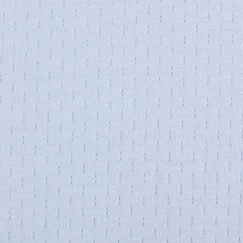 春秋婴童面料两层移提花圈小点子针织提花布全棉精梳透气面料