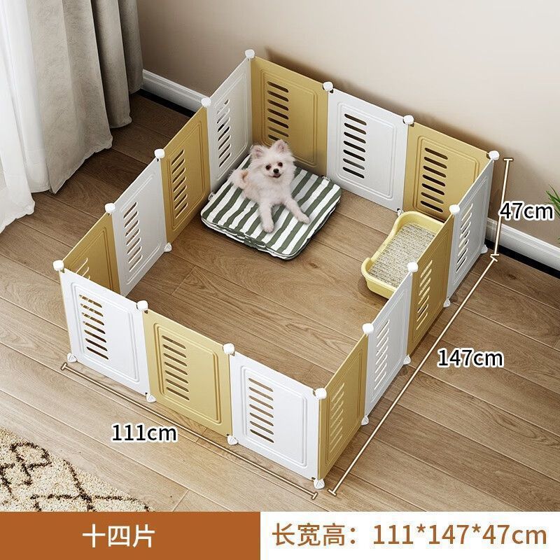 宠物狗狗围栏栅栏区中小型犬门栏挡板带厕所家用柯基泰迪狗狗笼子