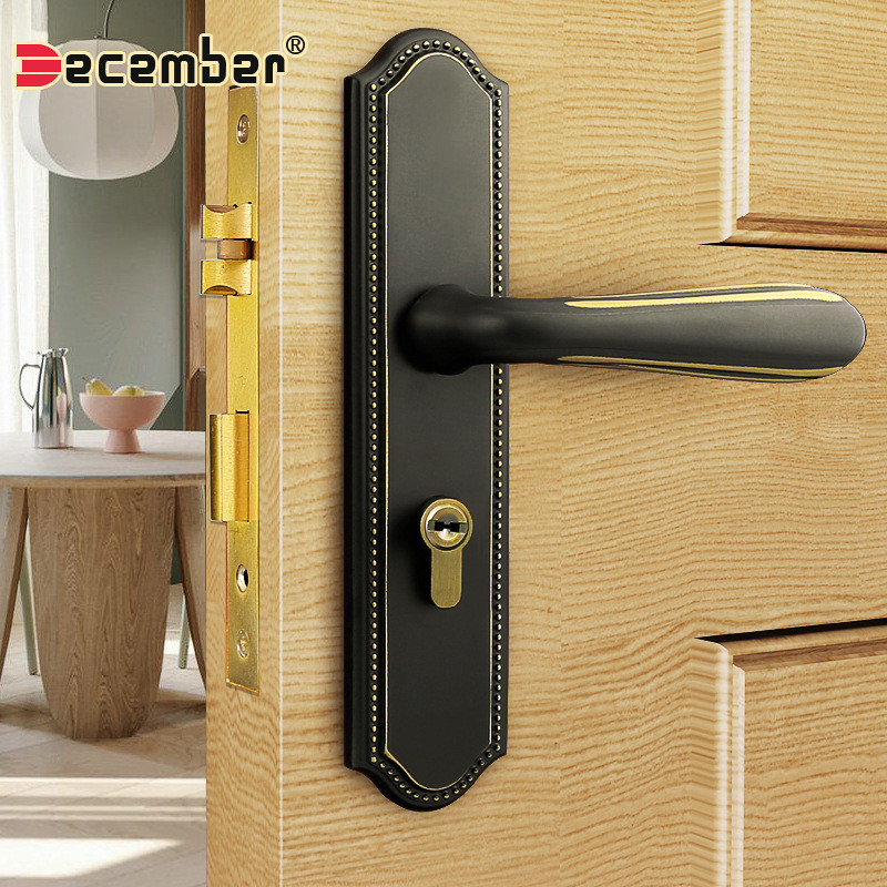 纯铜厂家直销门锁防盗实木门锁简约室内门锁执手门锁16-29