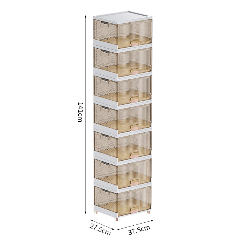 严选大容量透明鞋子收纳盒多层抽屉式鞋子展示盒加厚可叠加置物盒