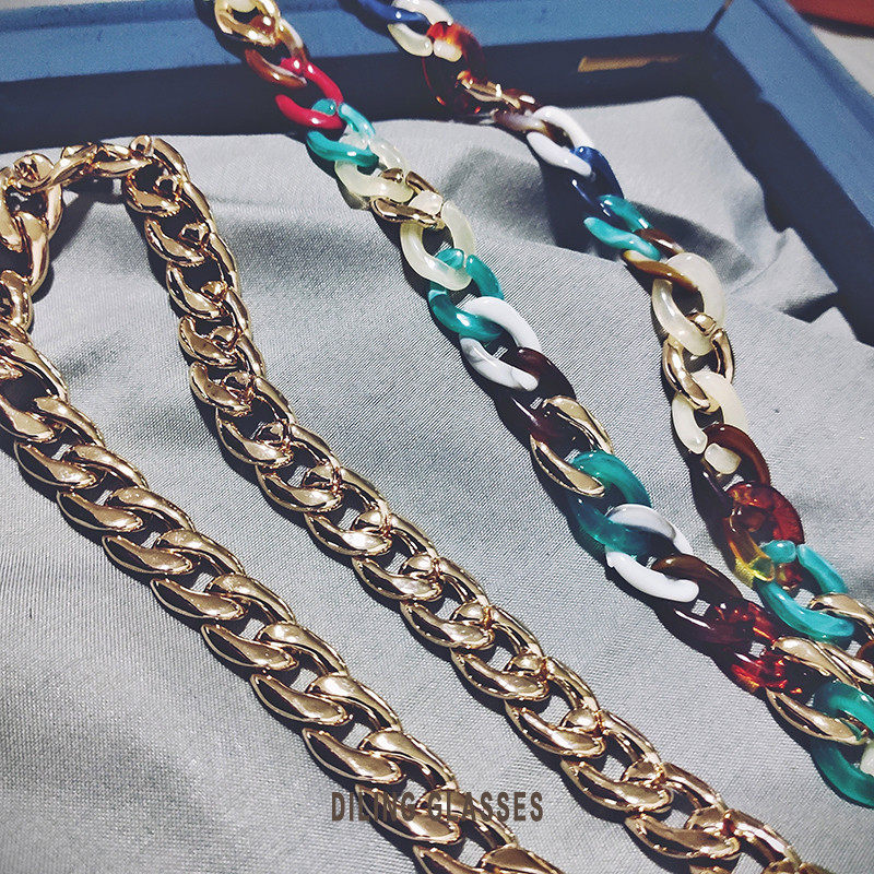 新款眼镜链条挂链时尚拼色眼睛绳子挂脖女潮网红防掉带男配饰,ZIPPO/瑞士军刀/眼镜,眼镜链,淘宝优惠券,粉丝福利购,淘宝优惠卷