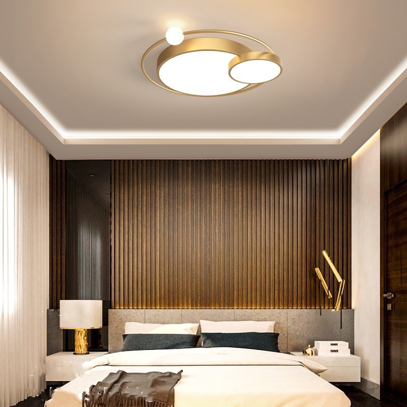 北欧卧室灯简约现代2023年新款创意个性吸顶灯浪漫温馨圆形房间灯