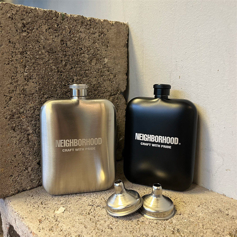 潮牌小酒壶男士个性户外随身便携304不锈钢6盅酒壶礼品套装定制