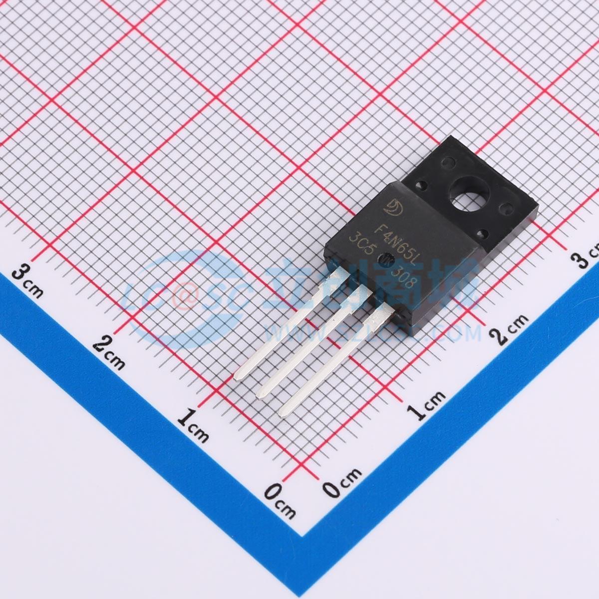 场效应管MOS F4N65L TO-220F-3L 650V 4A 晶导微电子 原装