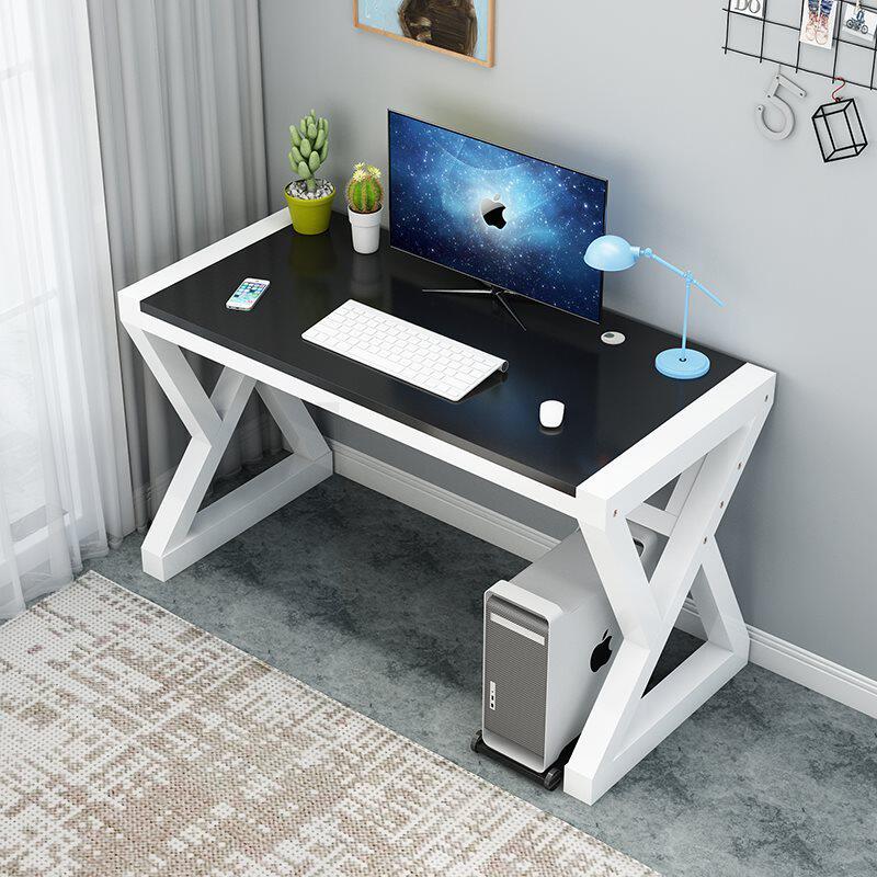 l*现代简易电竞双人一体家用电脑桌台式学生实木书桌写字台办公桌
