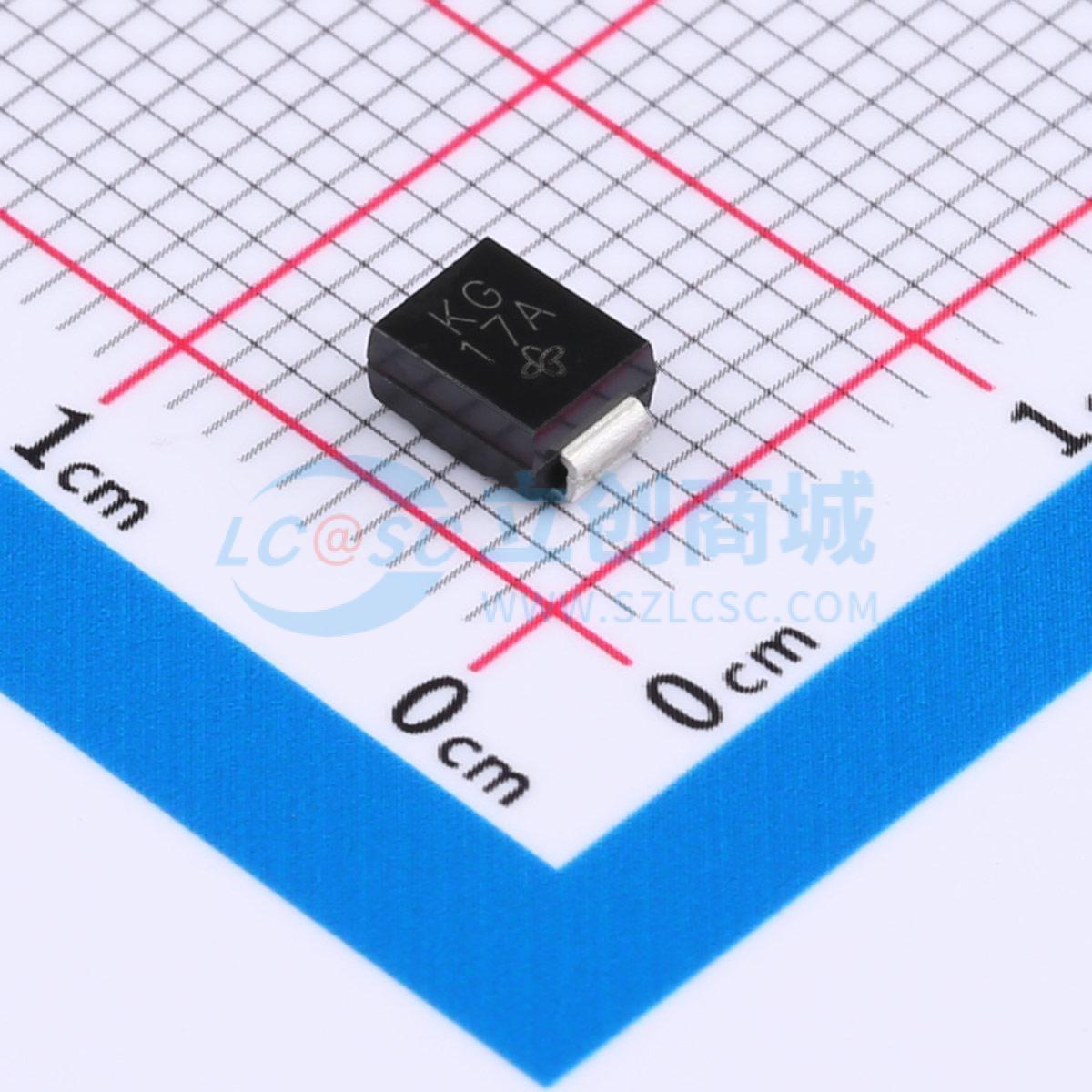 TVS/ESD管 SMBJ6.0CA-E3/52 SMB(DO-214AA) 6V 58.3A 原装正品