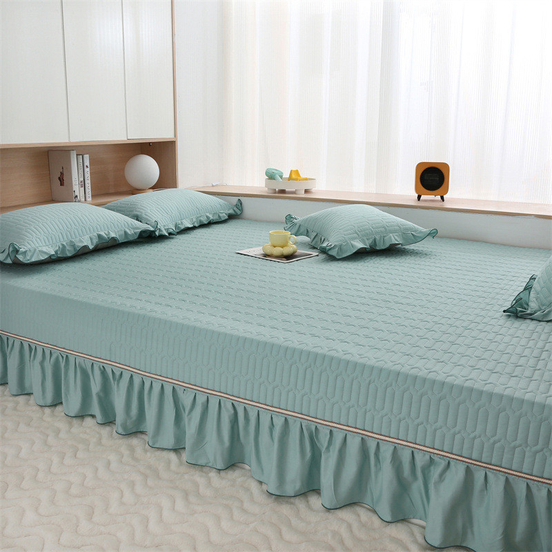 全棉夹棉榻榻米床批发三件套四季通用加厚防滑床单炕盖大炕垫子盖