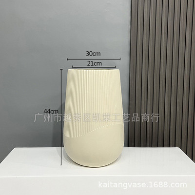 北欧玻璃钢桌面ins花瓶商场花艺软装咖啡馆展厅居家落地绿植摆件