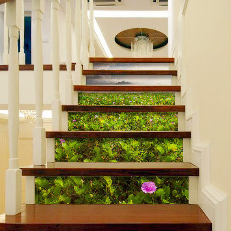 FOY田园创意家居楼梯贴美化装饰自粘防污防水墙贴纸地面贴画,家居饰品,软装墙贴,淘宝优惠券,粉丝福利购,淘宝优惠卷