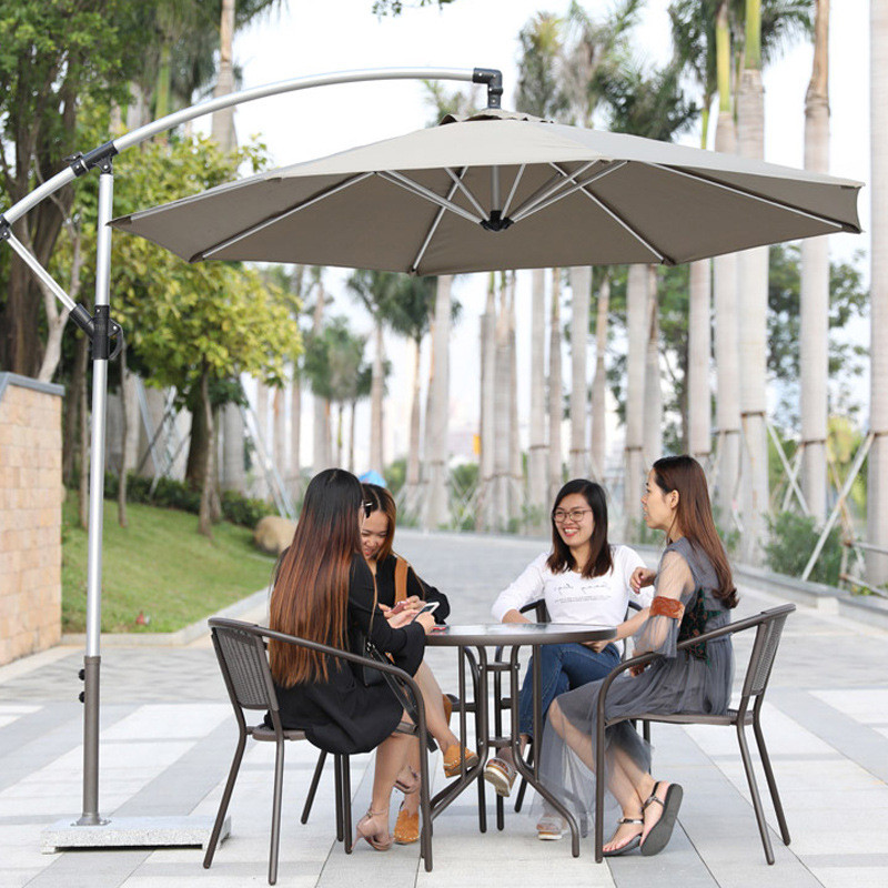 户外遮阳伞香蕉伞大太阳庭院别墅景区广告伞沙滩汽车伞户外侧立伞