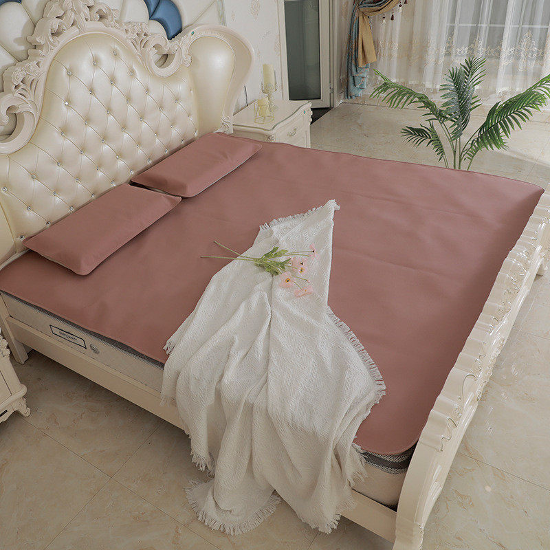 牛皮凉席三件套床垫礼品代席子牛皮凉席1.5m单人发水厂家软席子