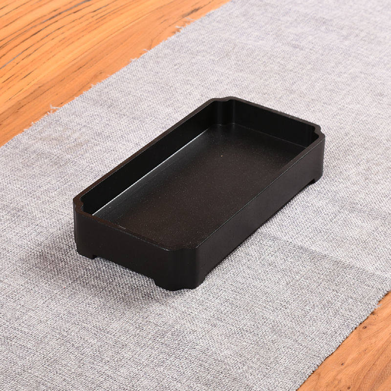 乌金石盆景盆栽石头假山整块盆长方形花盆山水室内个性创意客厅