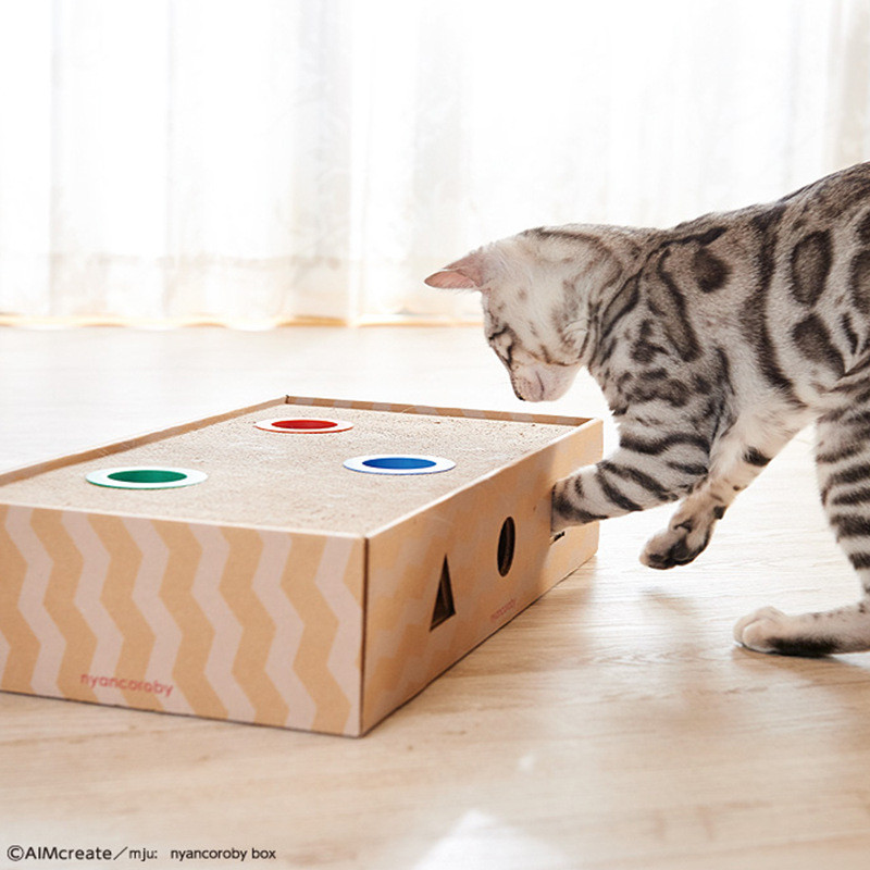 批发 宠物用品 瓦楞纸磨爪器 猫爪板 猫抓瞄乐比 方盒款