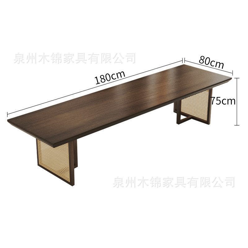 侘家用风实木茶桌全套创意设计师客厅办公室洽谈泡茶桌寂功夫茶台