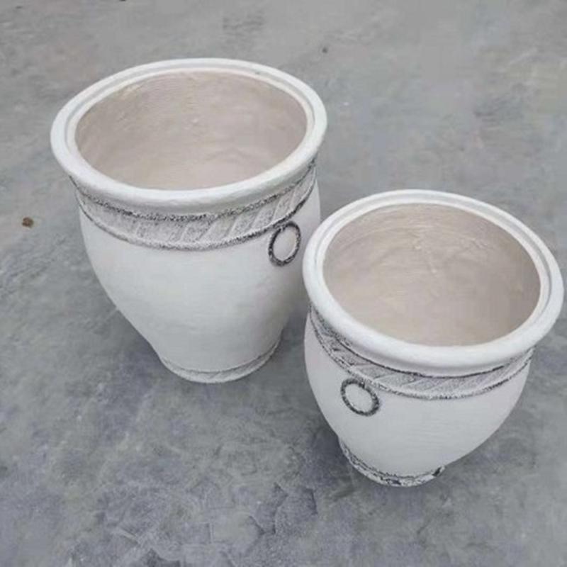 露台艺术花器酒店氧化镁花盆创意园林装饰家庭种植迷你厂家外贸