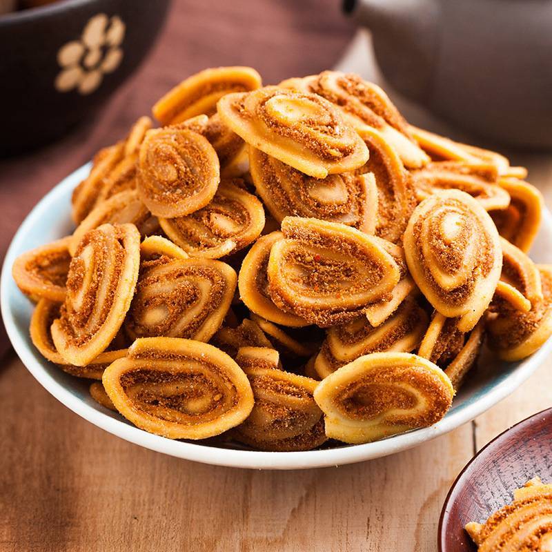 襄梦猫耳朵猫耳酥怀旧零食儿时小吃208g/袋零售休闲小食品