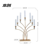饰蜡烛台欧式 新款 蜡烛烛台婚礼背景布置道具t台路引装 长桌美人鱼