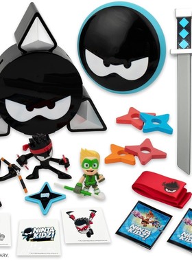 NINJA KIDZ TV莱恩 进口代购 忍者武器套装 网红玩具套装惊喜巨蛋