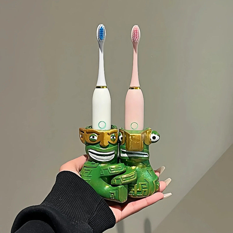 结界兽牙刷置物架电动牙刷架免打孔卫生间洗漱台收纳架情侣牙具座,家庭/个人清洁工具,牙刷架/牙具座,淘宝优惠券,粉丝福利购,淘宝优惠卷