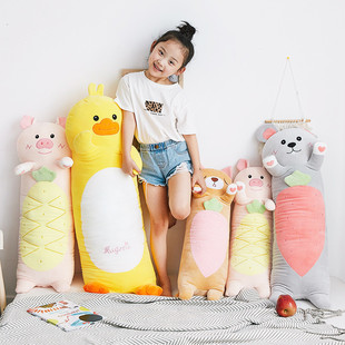 公主床头靠垫床上装饰睡觉夹腿抱枕女生可爱安抚长条枕头卡通儿童