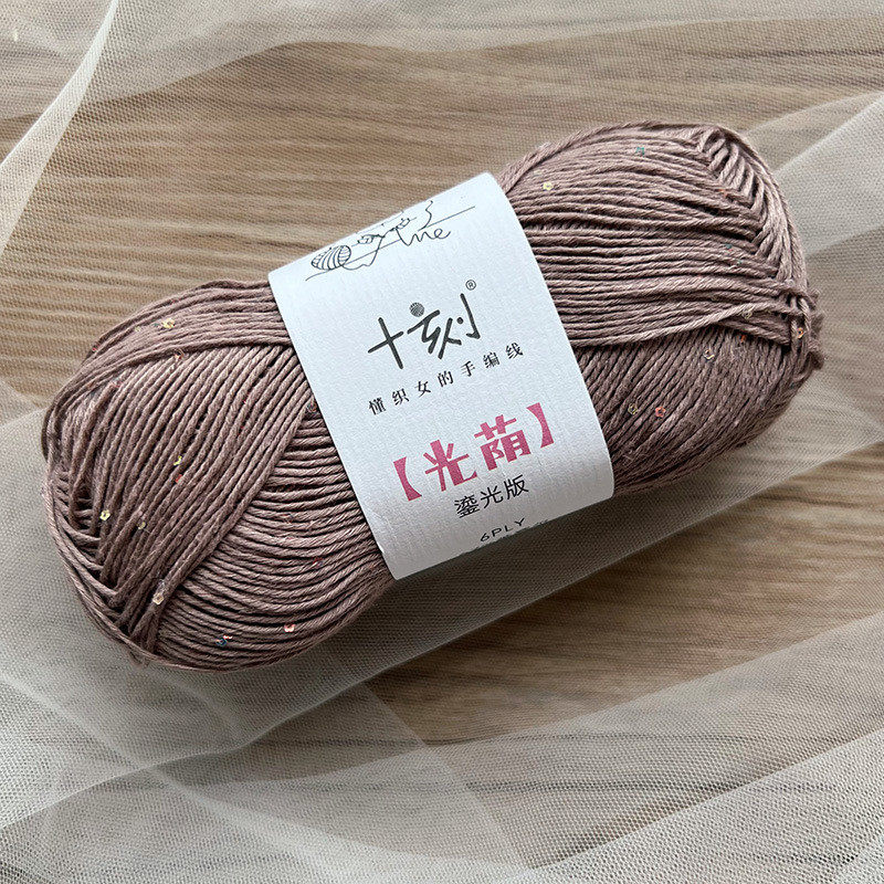 十刻 光荫鎏光版 莱赛尔亚麻混纺亮片手工编织毛线 纱线线 厂家,纺织面料/辅料/配套,丝绸布料,淘宝优惠券,粉丝福利购,淘宝优惠卷