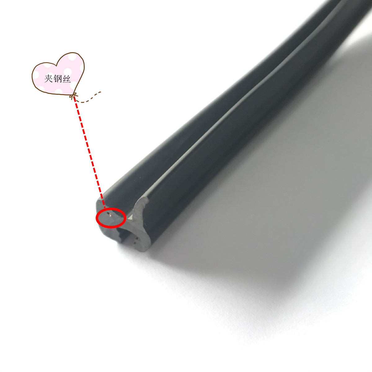 江浙沪pvc钢片钢丝夹等汽车机械异形软硬共挤橡塑密封条厂家