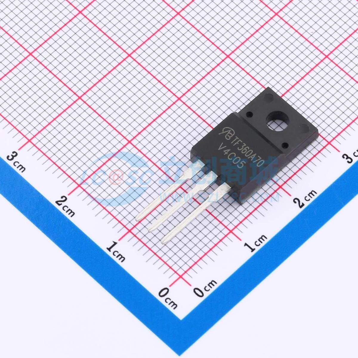 场效应管MOS AOTF360A70L-VB TO-220F 700V 15A VBsemi微碧