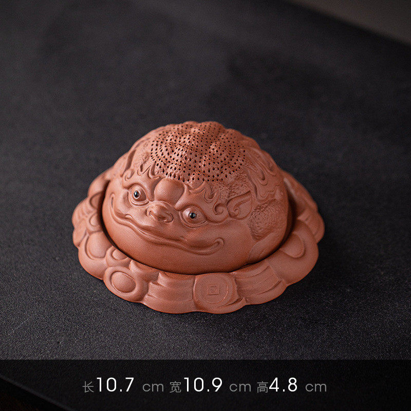 宇轩茶宠摆件茶漏一体过滤陶瓷茶道配件创意紫砂金蟾茶漏茶滤,家居饰品,装饰摆件,淘宝优惠券,粉丝福利购,淘宝优惠卷