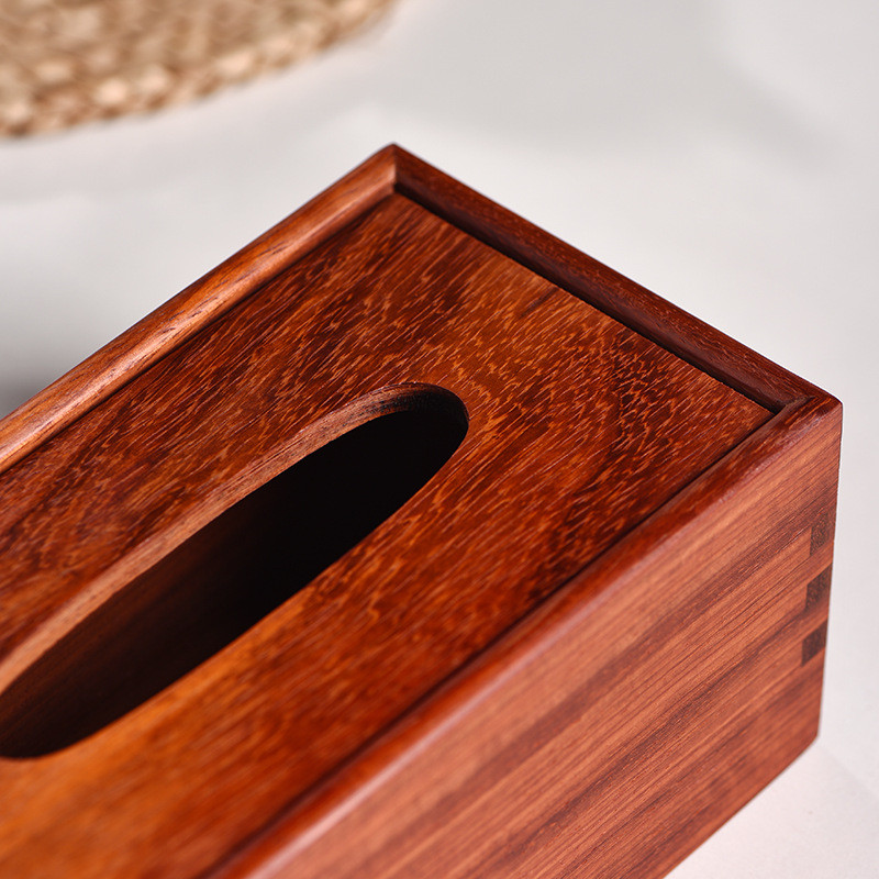 红花梨纸巾盒红木抽纸盒桌面实餐巾中式木质茶几盒收纳盒工艺小件