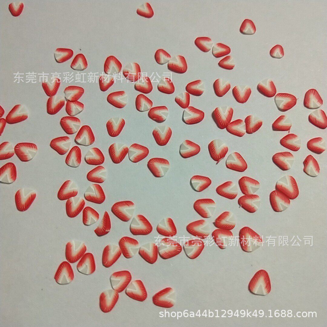 12色款水果形亮片陶彩片软硅胶异形系列流沙填充滴胶箱包用闪亮片