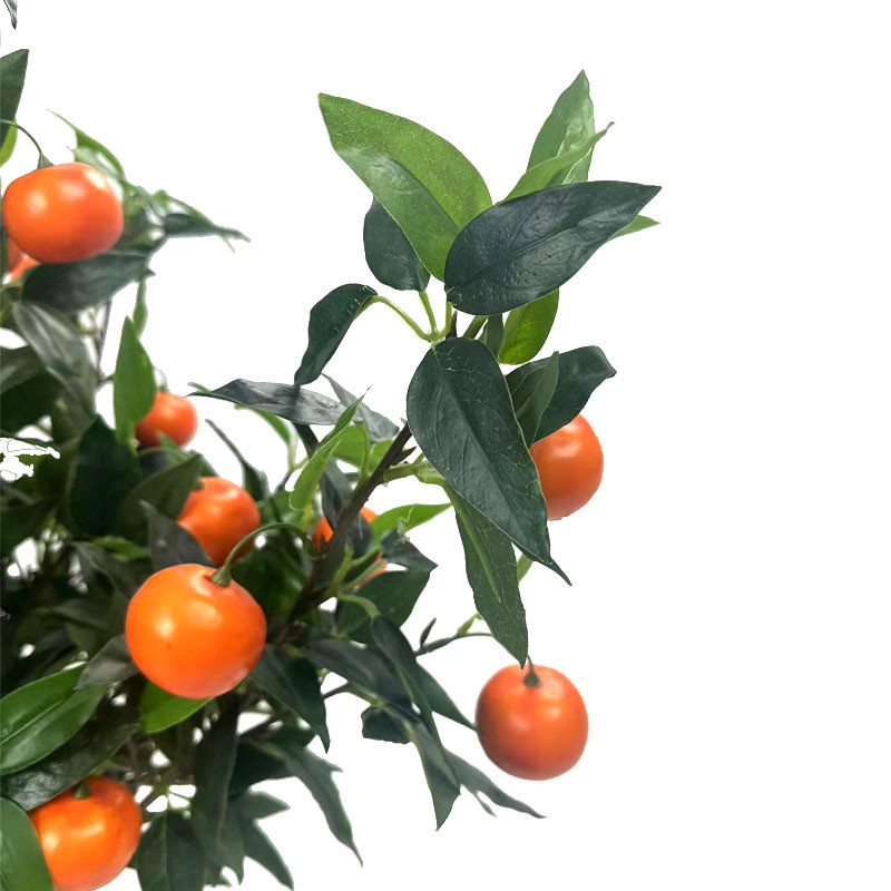 仿真水果桔子树迷你绿植小盆栽橘子树客厅装饰摆放拍摄厂家批发
