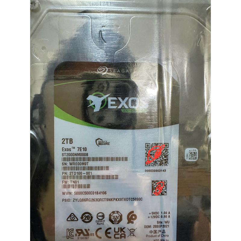希捷 2T EXOS 7E10企业级硬盘ST2000NM000B 2TB银河ST2000NM017B