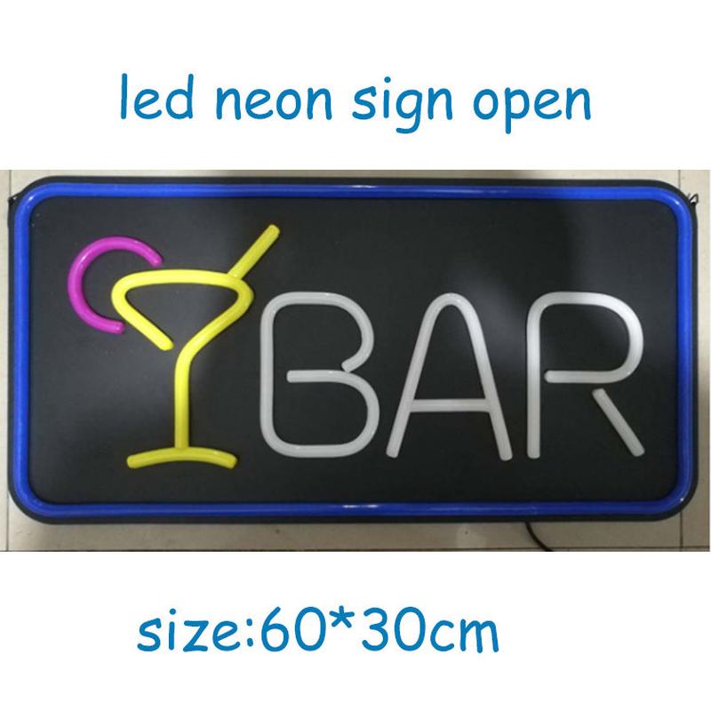 广告灯带广告牌酒吧发光字led灯牌霓虹灯灯箱店招霓虹门头屏图片
