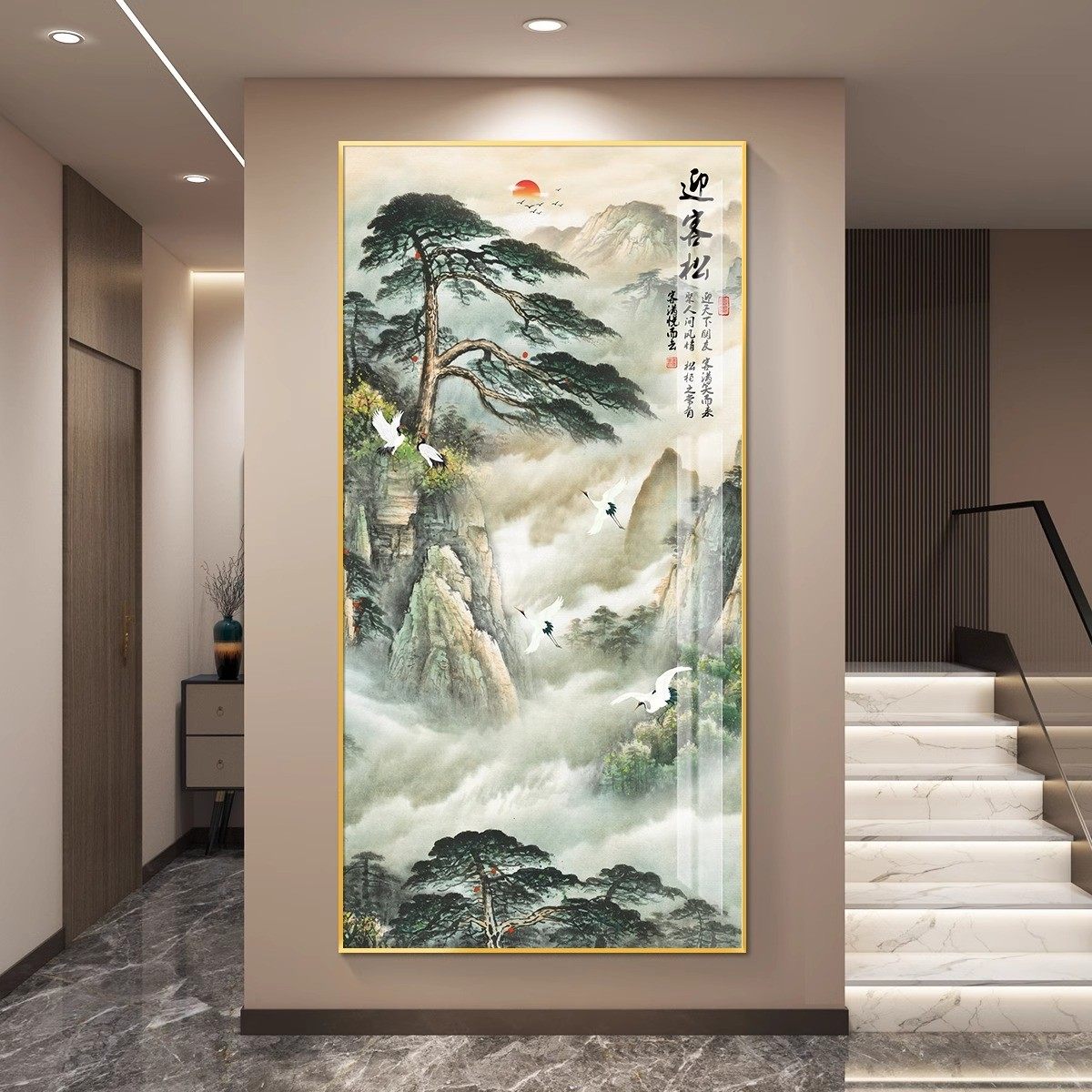 鸿运当头玄关装饰画新中式入户进门招财走廊壁画客厅山水过道挂画,农机/农具/农膜,播种栽苗器/地膜机,淘宝优惠券,粉丝福利购,淘宝优惠卷