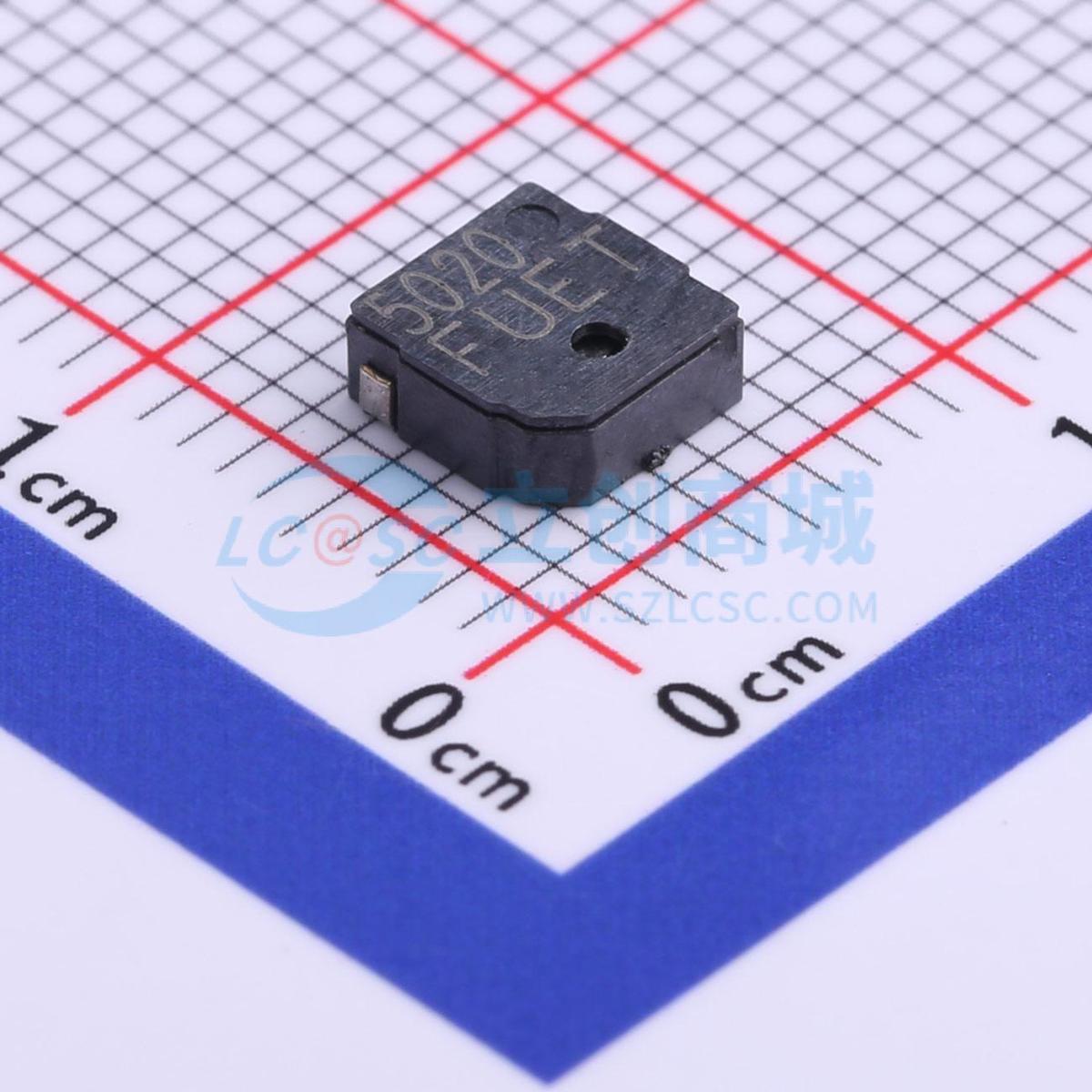 蜂鸣器 FUET-5020 SMD,5x5mm 无源(外部驱动) 2V~4V 4kHz 原装