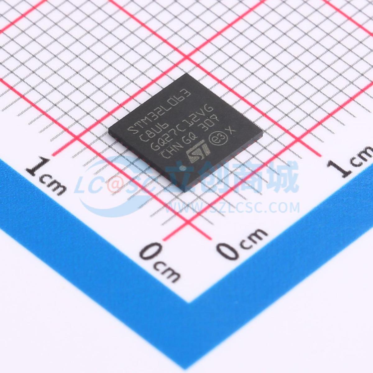 单片机(MCU/MPU/SOC) STM32L063C8U6 UFQFPN-48(7x7) 电子元器件