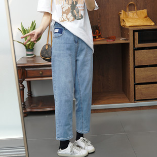 100-200斤 遮肉显瘦黑色裤大码女春秋新款后松紧裤