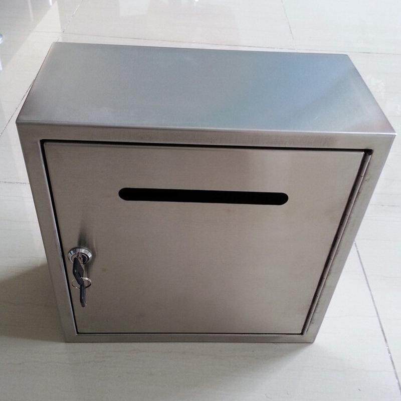 收件箱信报箱不锈钢挂式镜面挂式大号信件箱可印logo建议箱现货