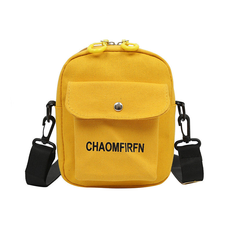 百搭帆布小包包女2025新款韩版网红小黑包宽带休闲单肩斜挎蹦新款