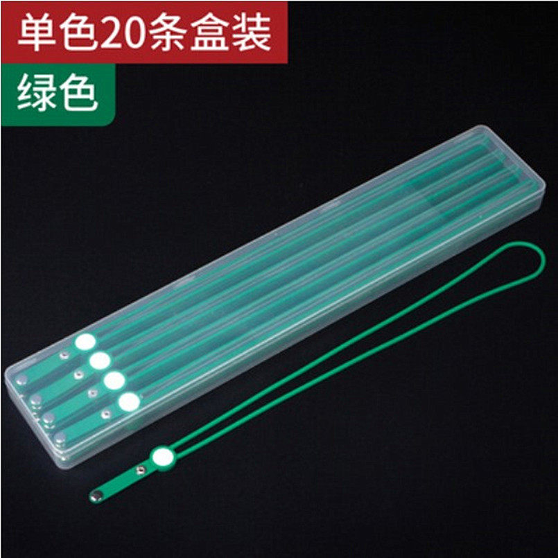 广东科记文具20条圆形彩色盒装软硬硅胶现货丝印广告logo硅胶绳带