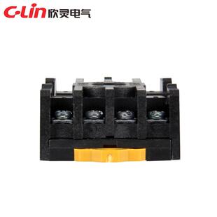 HHS5P 8插脚圆孔方座带卡条配套ST3P AH3系列 085A 继电器底座PF