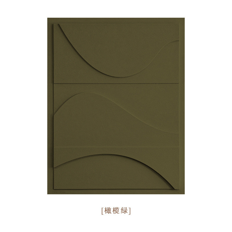 软装设计师别墅客厅玄关立体木雕装饰画样板间实物浮雕北欧风挂画