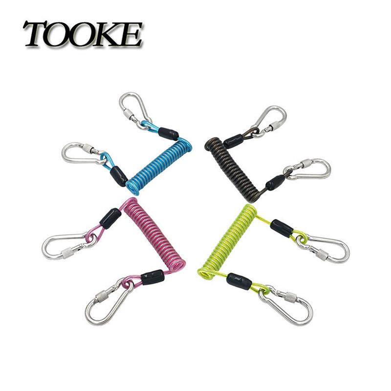 tooke相机潜水壳防水壳安全快绳连接挂扣弹簧卸失手绳钢丝pu