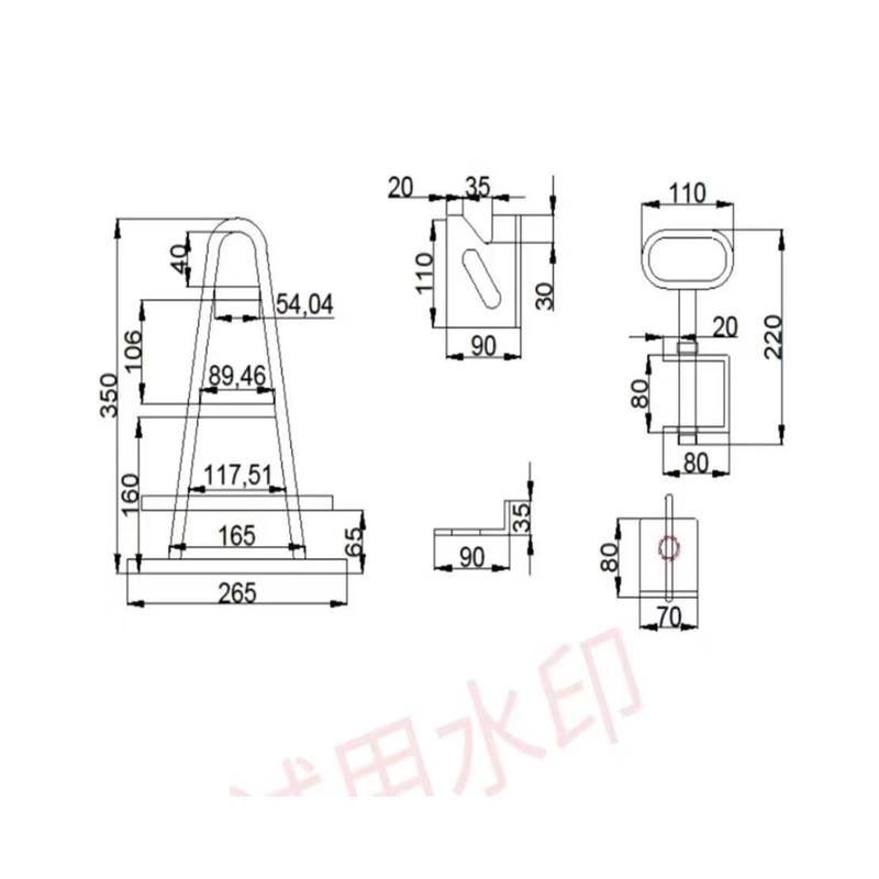 工位器具料牵引工位架挂钩汽车厂台车脱钩工业拖钩前后牵引钩