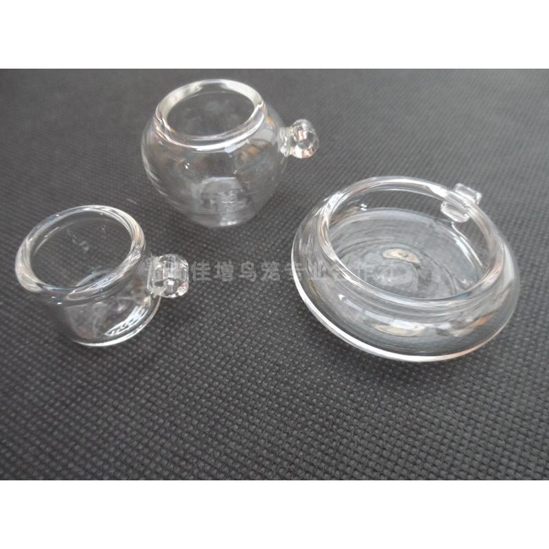 大欧鸟笼靛颏玉鸟绣眼用玻璃食碗食罐水碗套装可批发